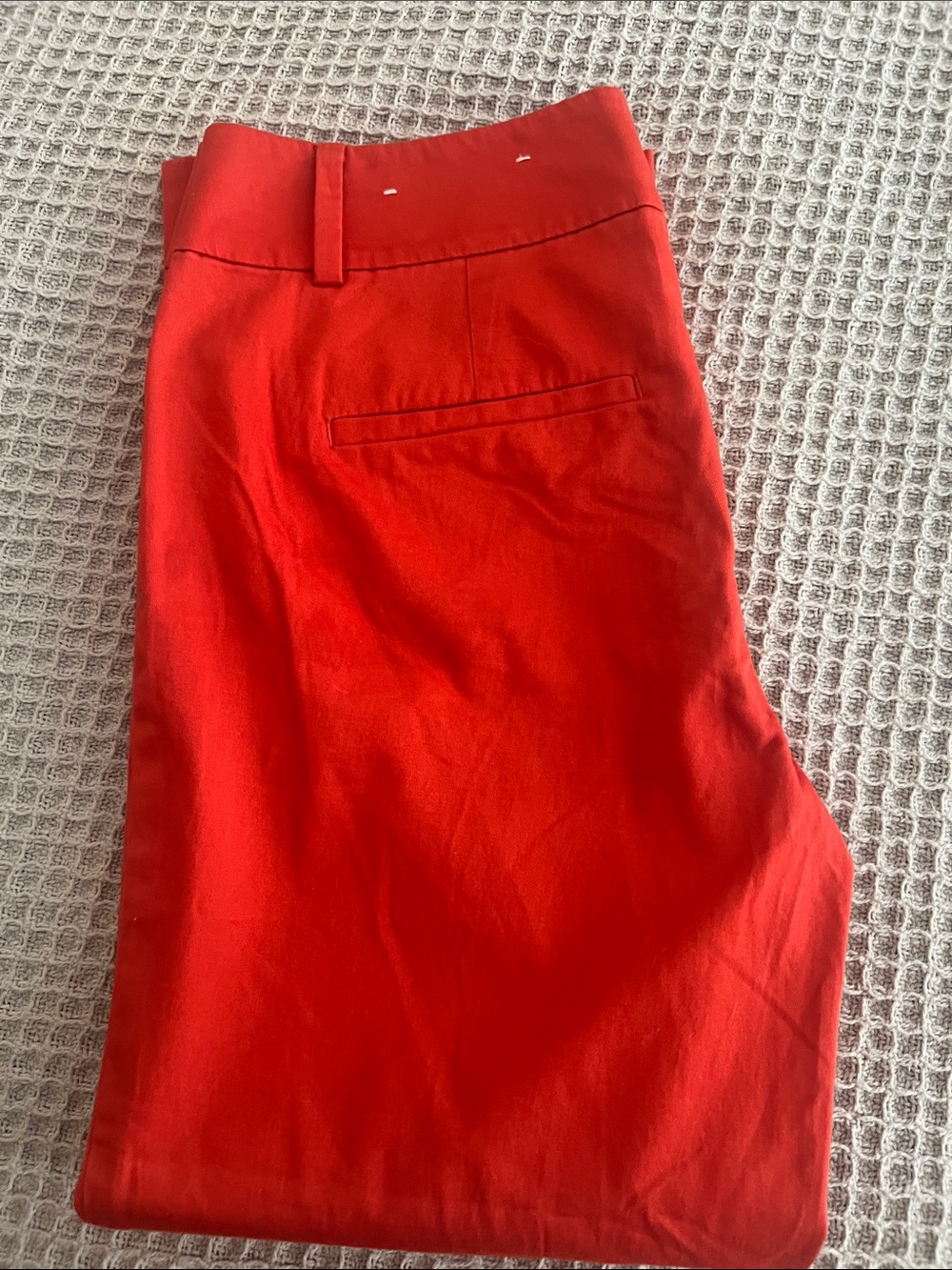LOFT Vibrant Red Chino Pants - Slim Style